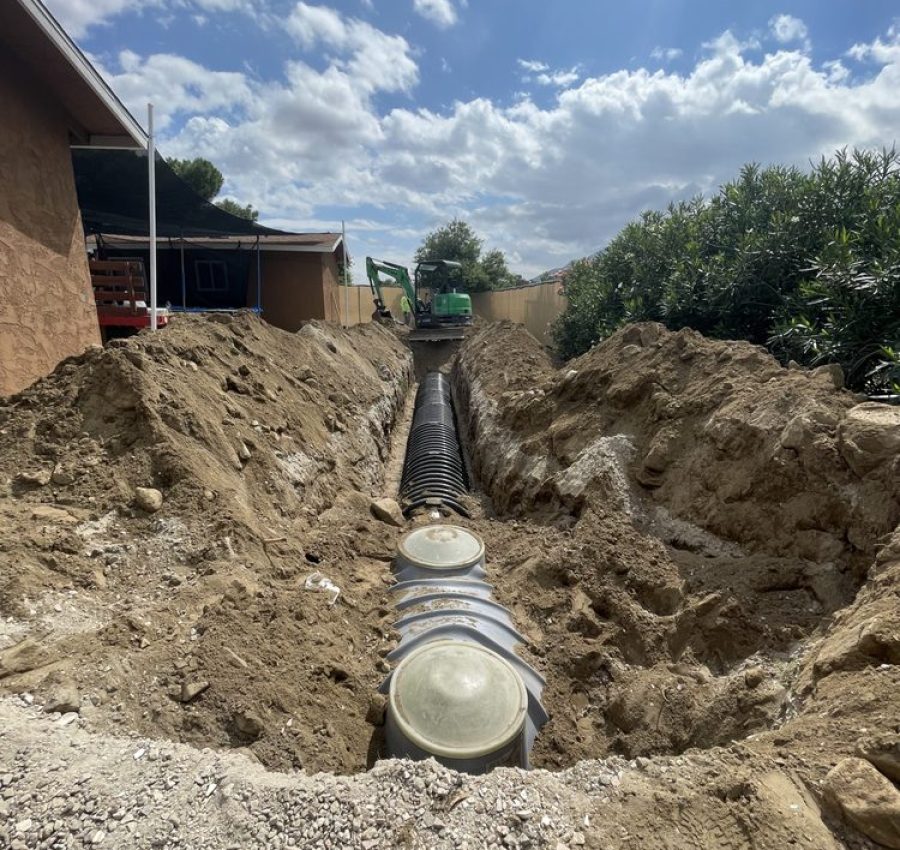 Big Pumping Solutions trench dug for tubing Big Pumping Solutions trench dug for tubing